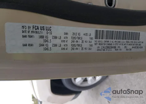 2016 Jeep Compass Sport из США, поврежденный, VIN 1C4NJCBB6GD804986